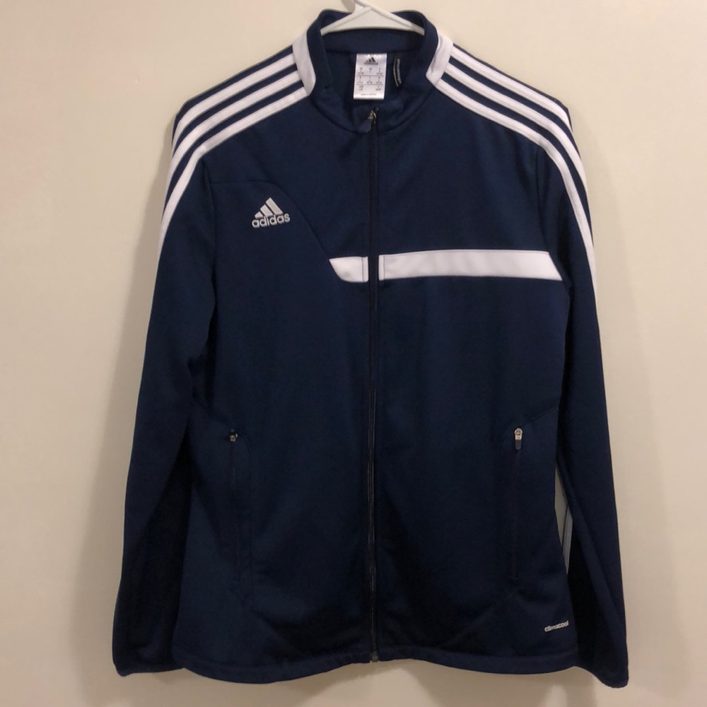 Women adidas track jacket large climacool